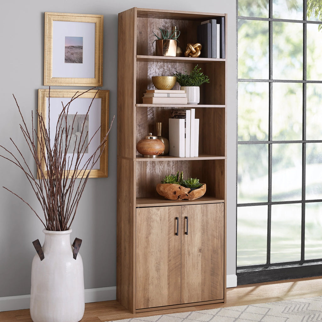 5 Shelf Bookcase with Doors X215