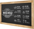 Wall-Mounted Chalkboard Sign, Torched Wood Frame, Pack of 2 S9988