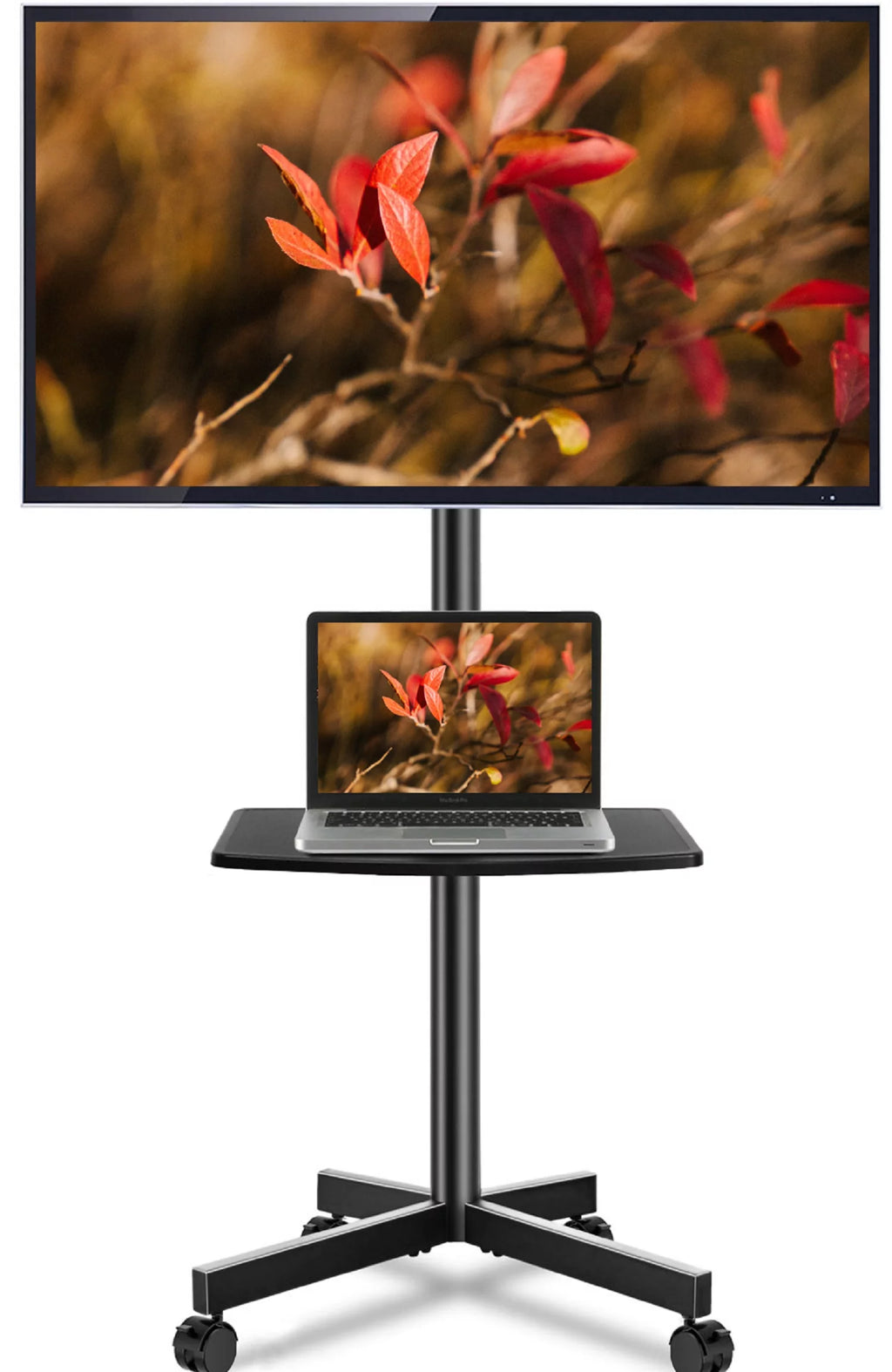 Modern Rolling TV Stand for 32 to 60 inch Flat Panel TVs F8141