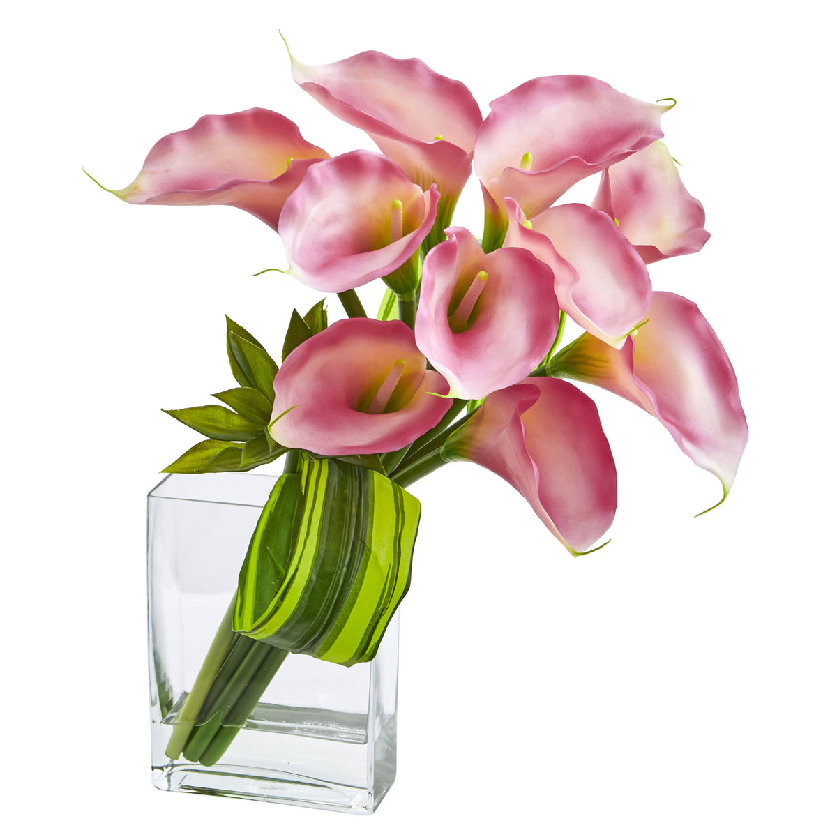 20 inch Artificial Calla Lily Succulent Bouquet Arrangement, Yellow D935
