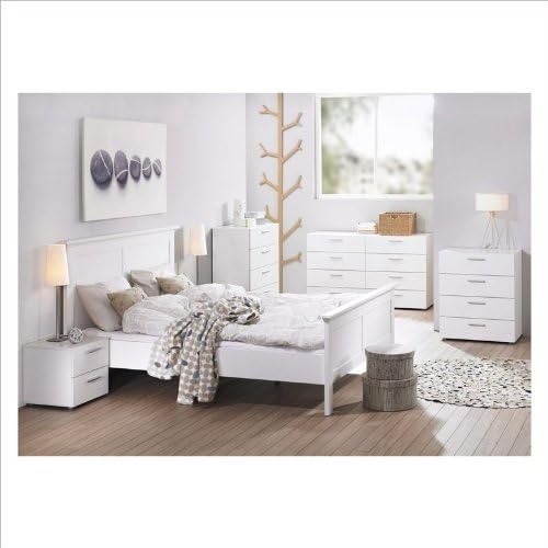White 8 Drawer Double Dresser and Nightstand R24015