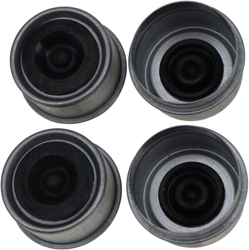 1.98 Posi-Lube Grease Dust Cap Cover with Rubber Plugs for Trailer Axles Wheel Hubs (4 pcs) Pack of 2 F7608