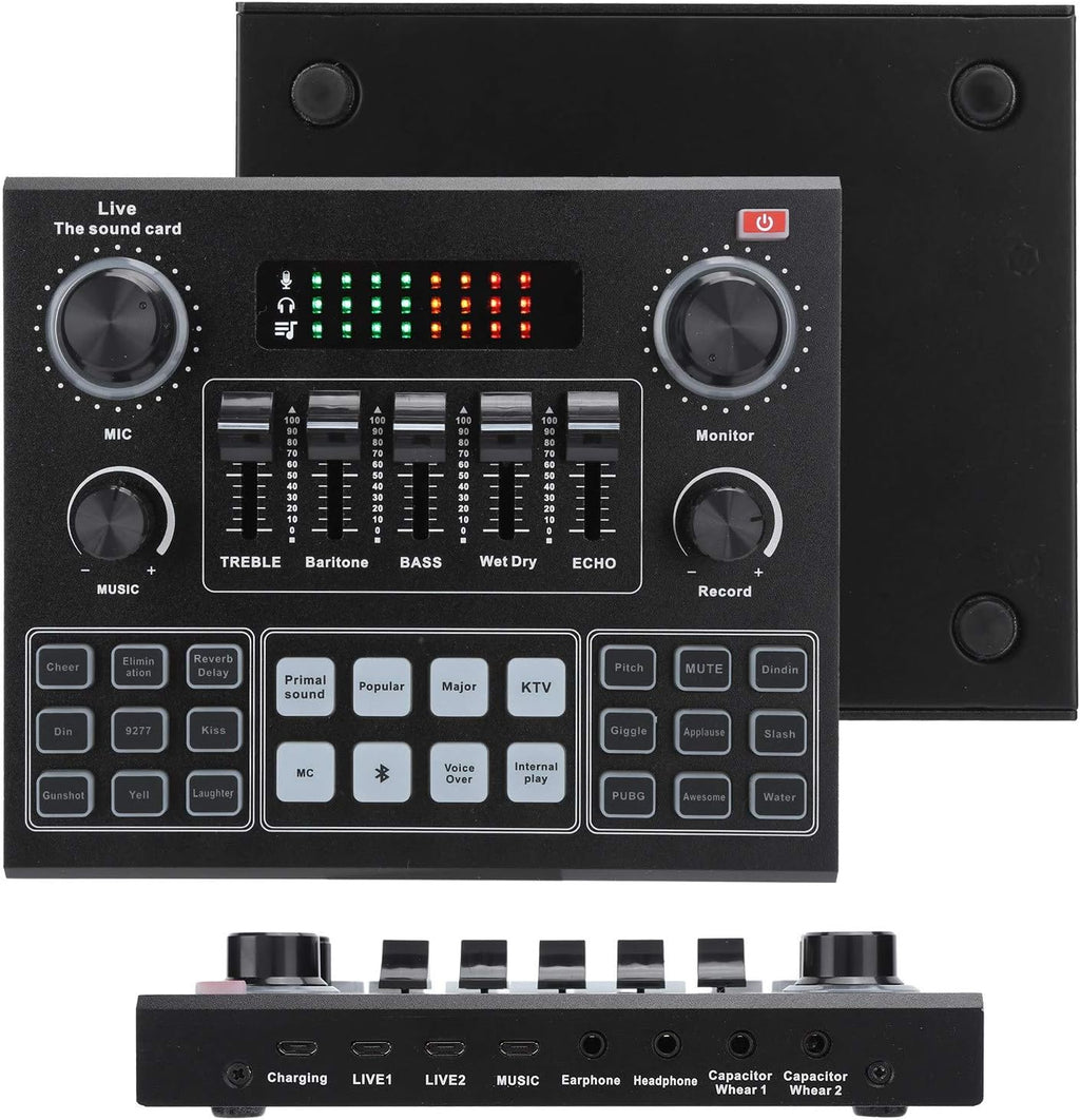 Bluetooth Sound Card Audio Mixer with Voice Change S617071