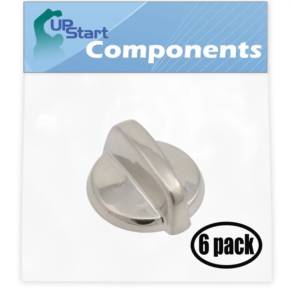 6 Pack Stainless Steel Finish Replacement Control Knob I816