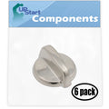 6 Pack Stainless Steel Finish Replacement Control Knob I816
