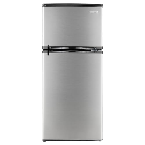Stainless Steel 12V 2 Door RV Refrigerator 4.4 Cubic Feet S70124