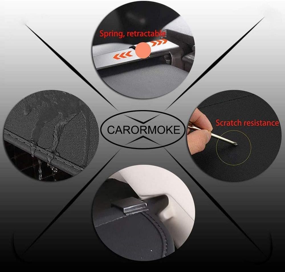 Retractable Cargo Cover Trunk Cover Black V699