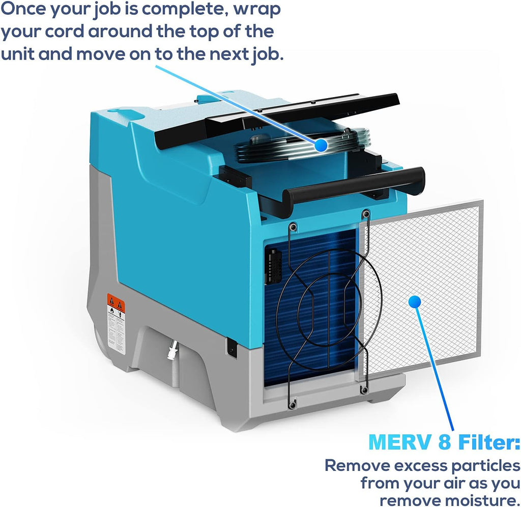 Commercial Dehumidifier with Pump & Drain Hose O800880