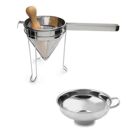 Stainless Steel Canning Bundle, Funnel and 3-Piece Chinois Set J3139