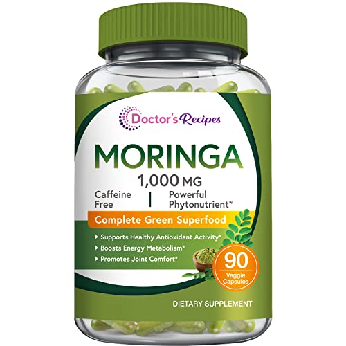 Organic Moringa 10,800 mg 90 Vegan Caps Q198525