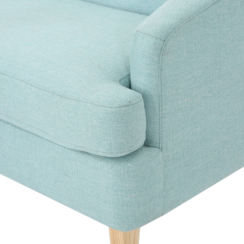 Dark Grey Fabric Loveseat V681376