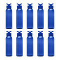 Blue 22 Oz. Tritan Plastic Water Bottles Set of 10 A84426
