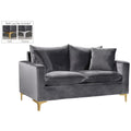 Grey Velvet Loveseat H161595