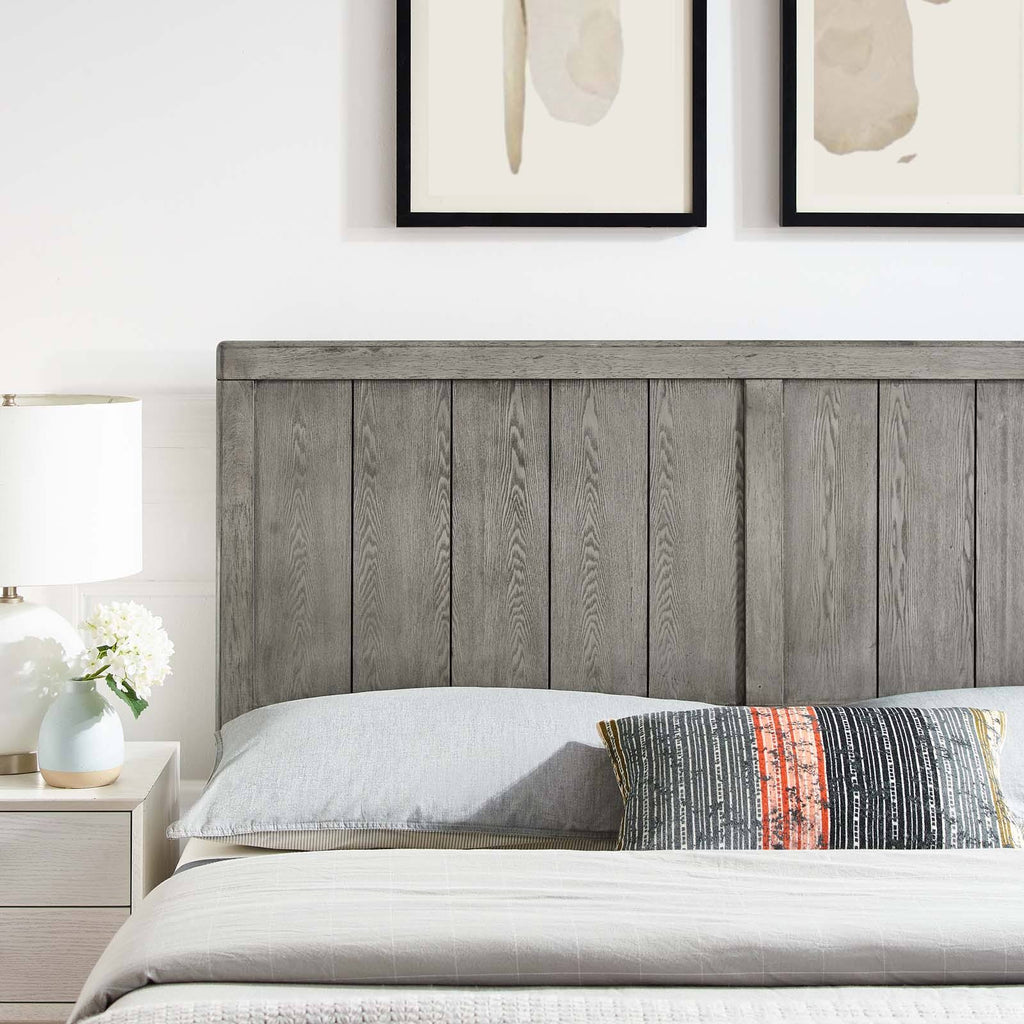Twin Headboard Black Wood U1680