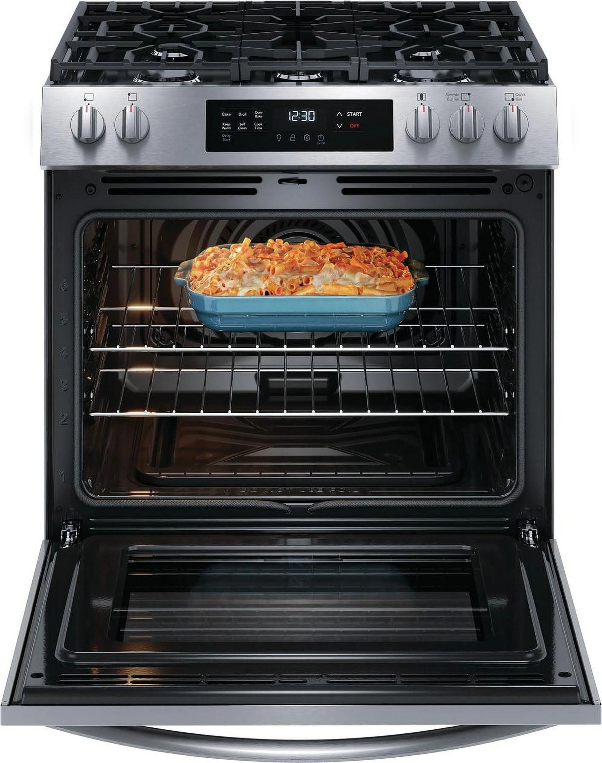 30" Front Control Gas Range with Convection Bake Q747403