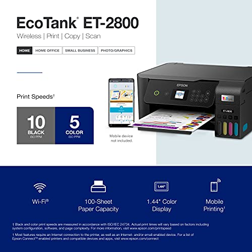 White Wireless Color All-in-One Supertank Printer I989