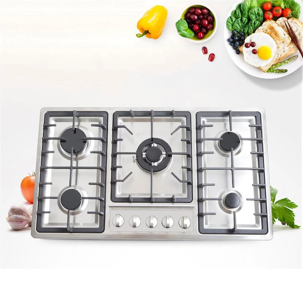 Stainless Steel 5 Burner Gas Cooktop N3019