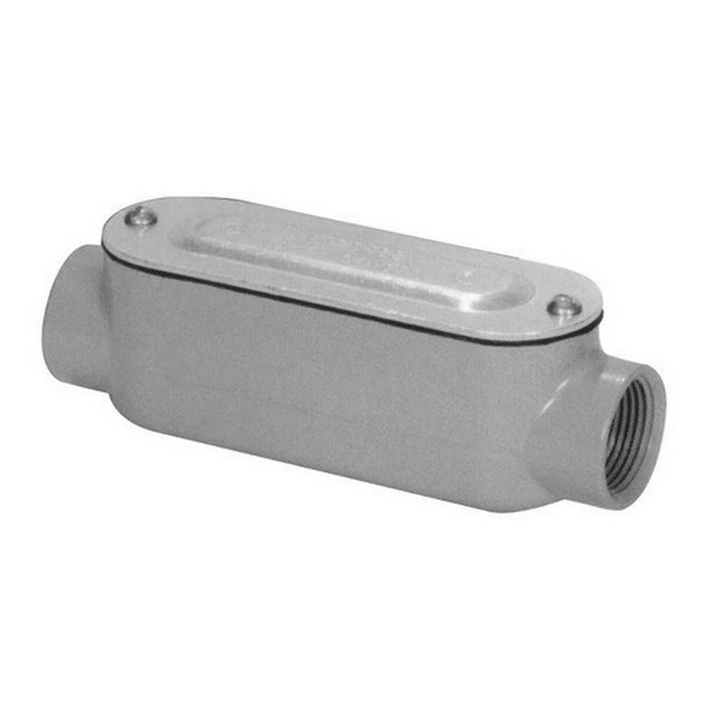 Aluminum Rigid Conduit Bodies C Type Threaded with Cover & Gasket 4x22 K9697