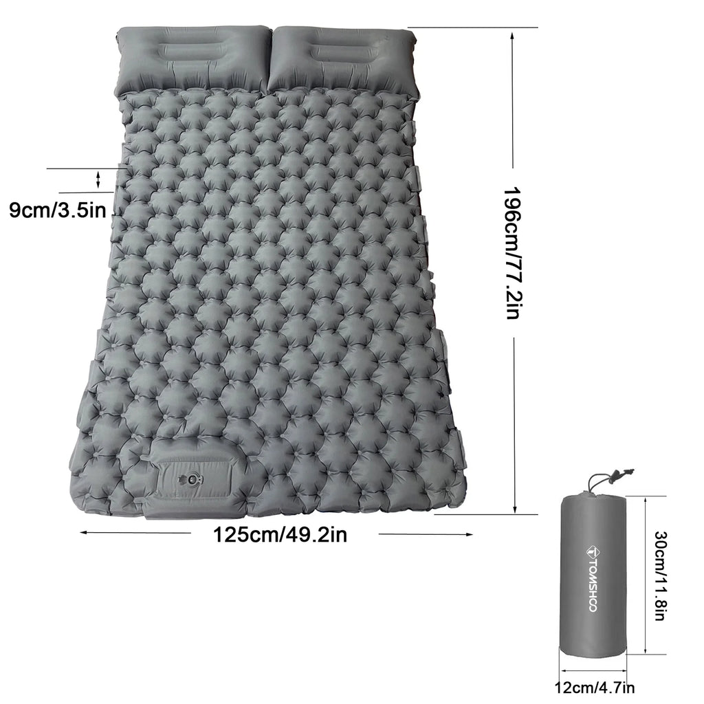 Lightweight Backpacking Sleeping Pad with Air Pillow J931