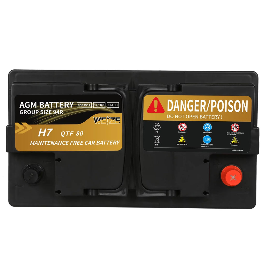 12v 70ah H6 Automotive Battery L7821