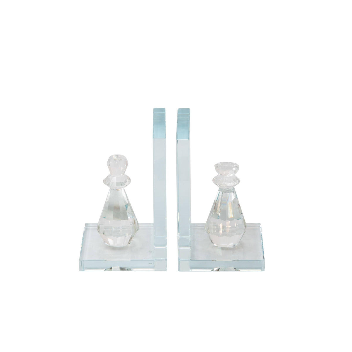 Crystal Chess Piece Bookends, Set of 2 Z486309