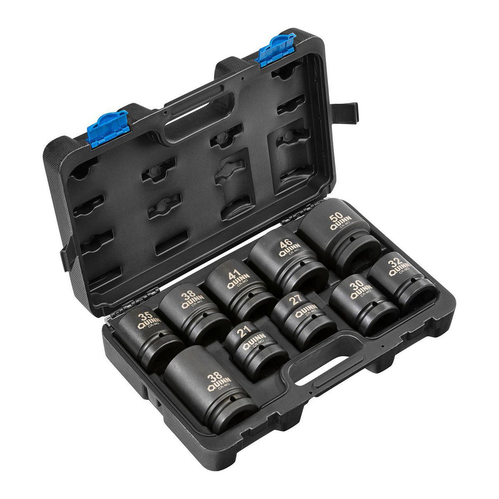 1 in. Drive Metric Impact Socket Set, 10-Piece D43398