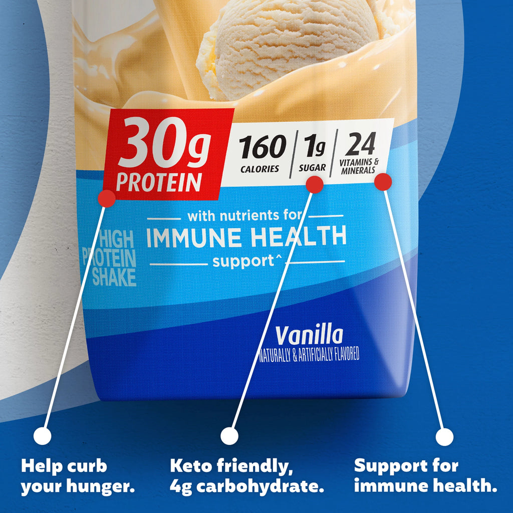 Chocolate Protein Shake, 30g Protein, 11 fl oz, 12 Ct H85265