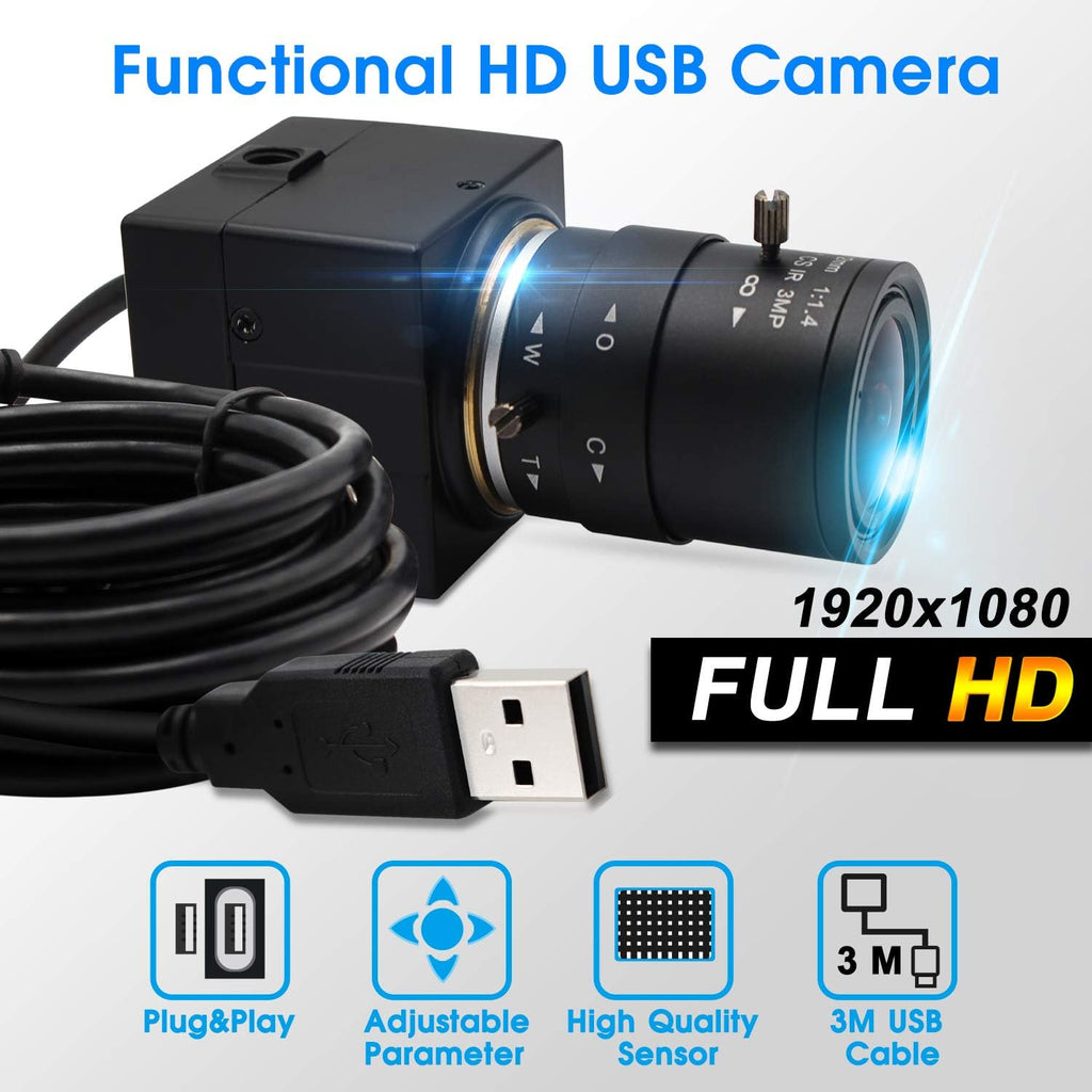 2.8-12mm Varifocal Lens USB Camera 1080P Web Camera X40524