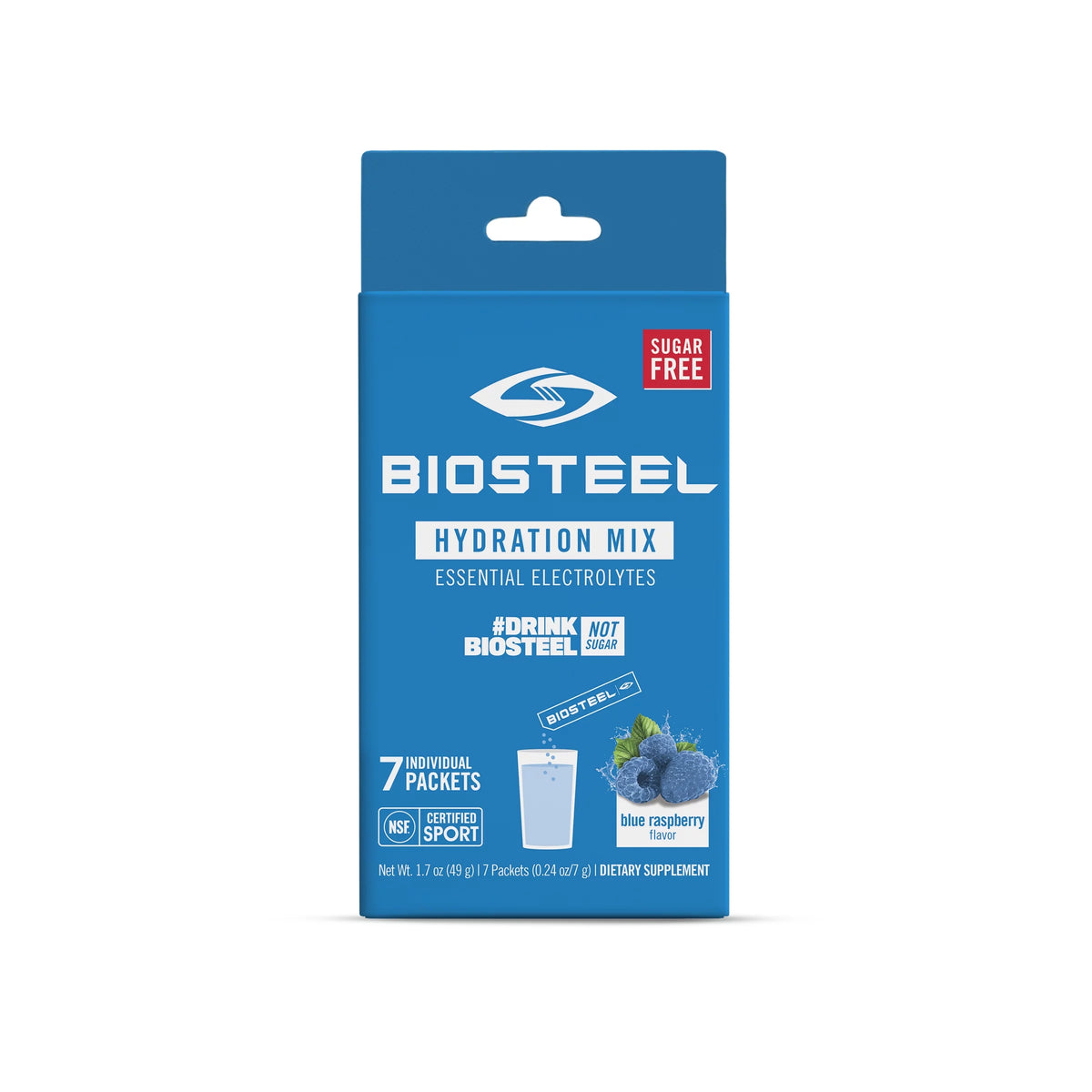 Blue Raspberry Hydration Mix, 7 Single Serving Packets M1250