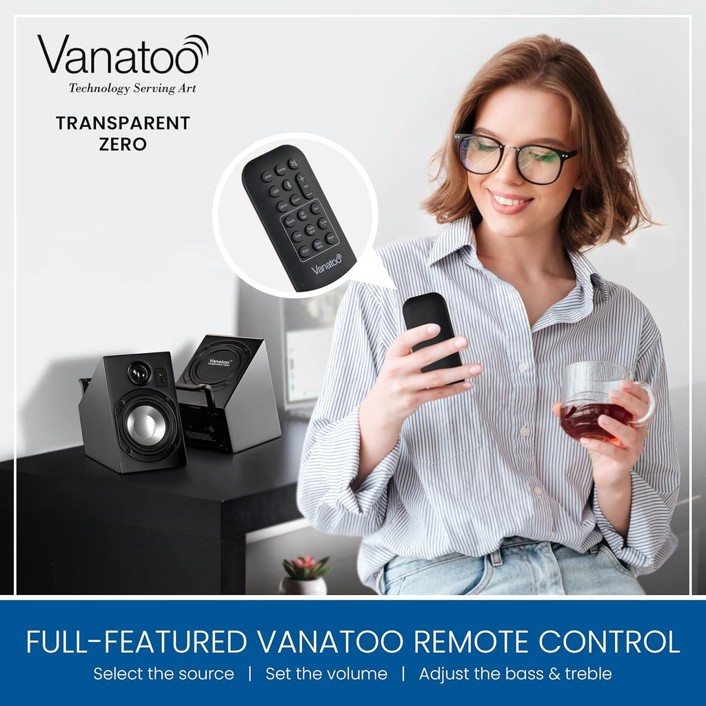 Black Set of 2 Powered Speakers Y93839