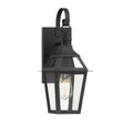 Black with Gold Highlighted 1 Light Outdoor Sconce Z727846