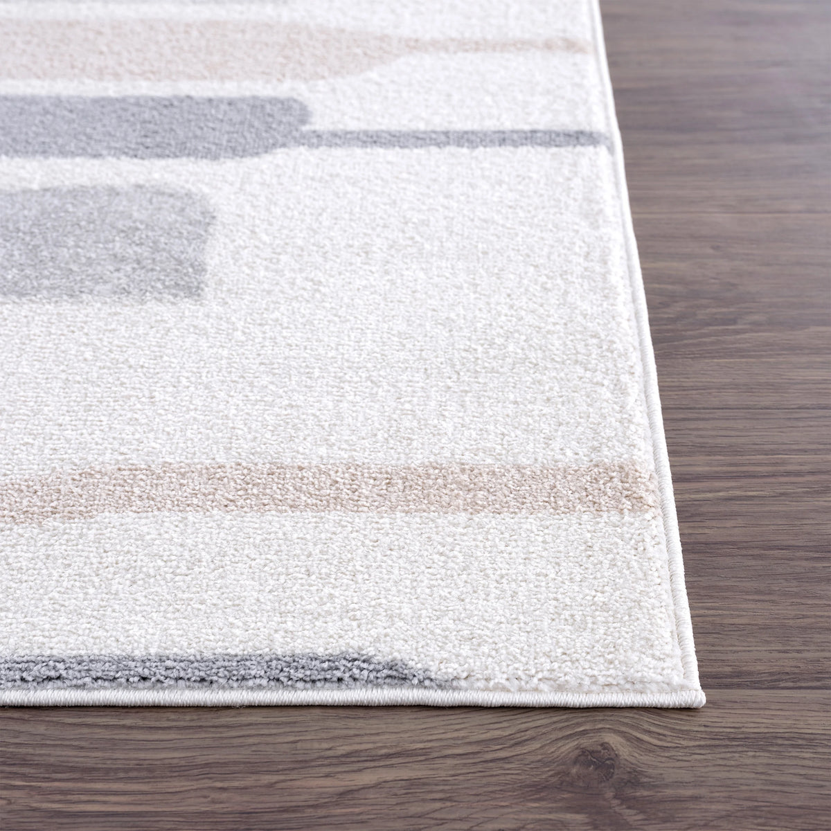 Cream Grey 6 x 9 Area Rug R92916