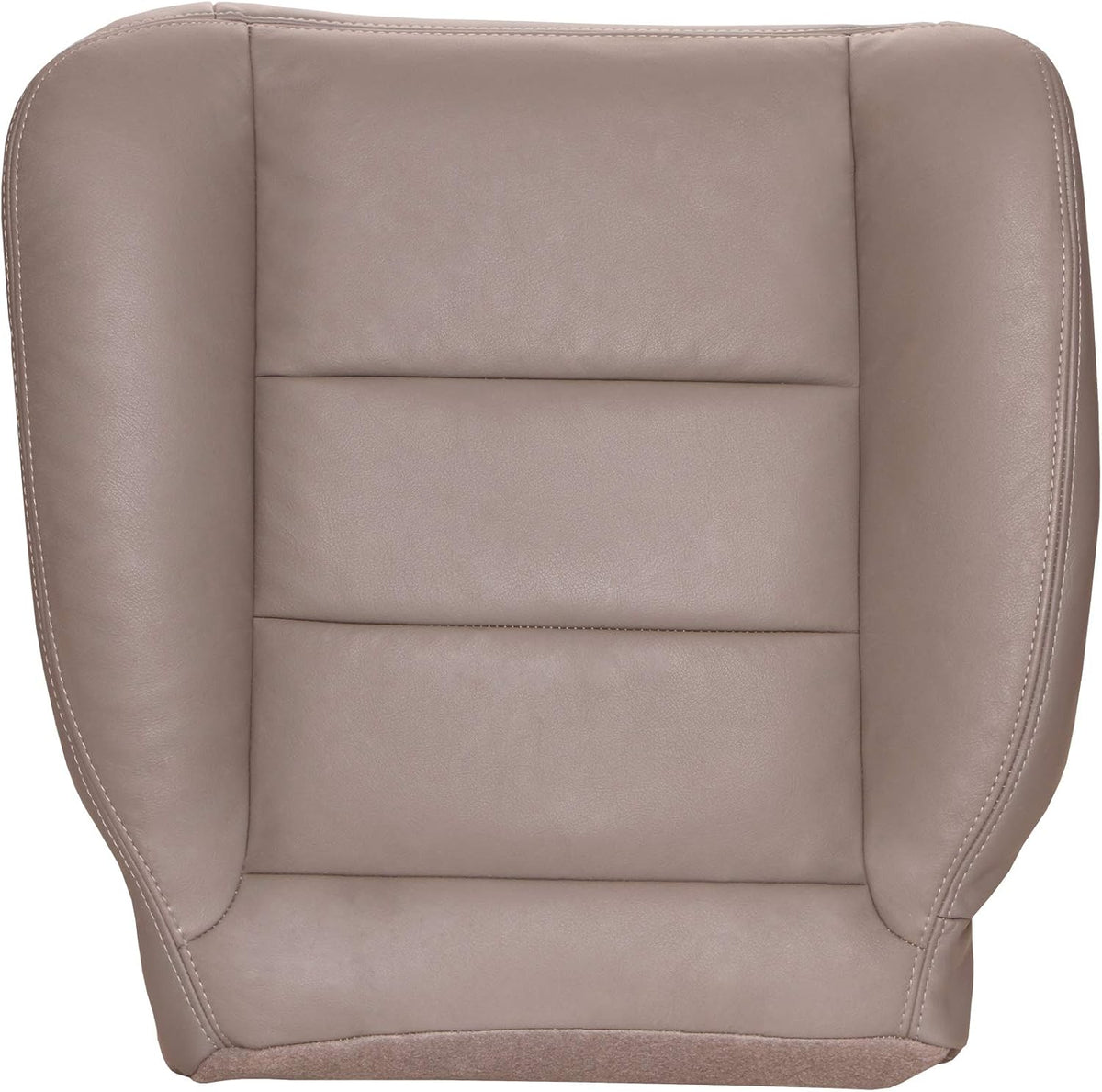Driver Bottom Replacement Leather Seat Cover - Medium Flint Gray N1285
