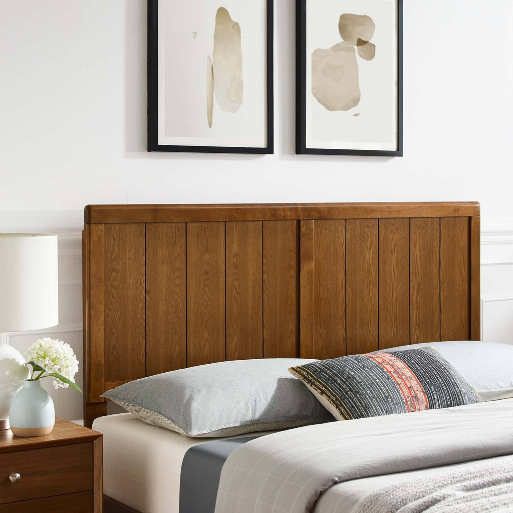 Twin Headboard Black Wood U1680