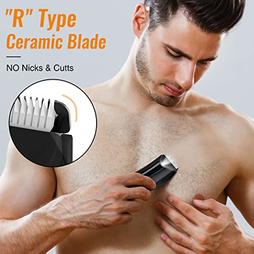 Body Hair Trimmer with Ceramic Blade, Rechargeable Cordless Trimmer R520097