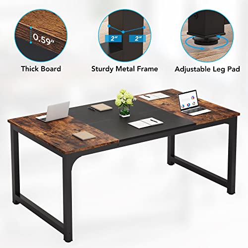 63 Inch White Computer Office Desk K241716