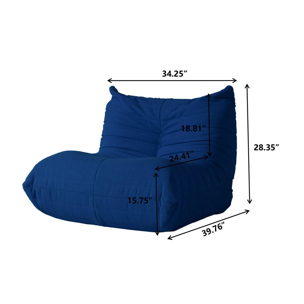 Blue Foam Single Seat Sofa O7766