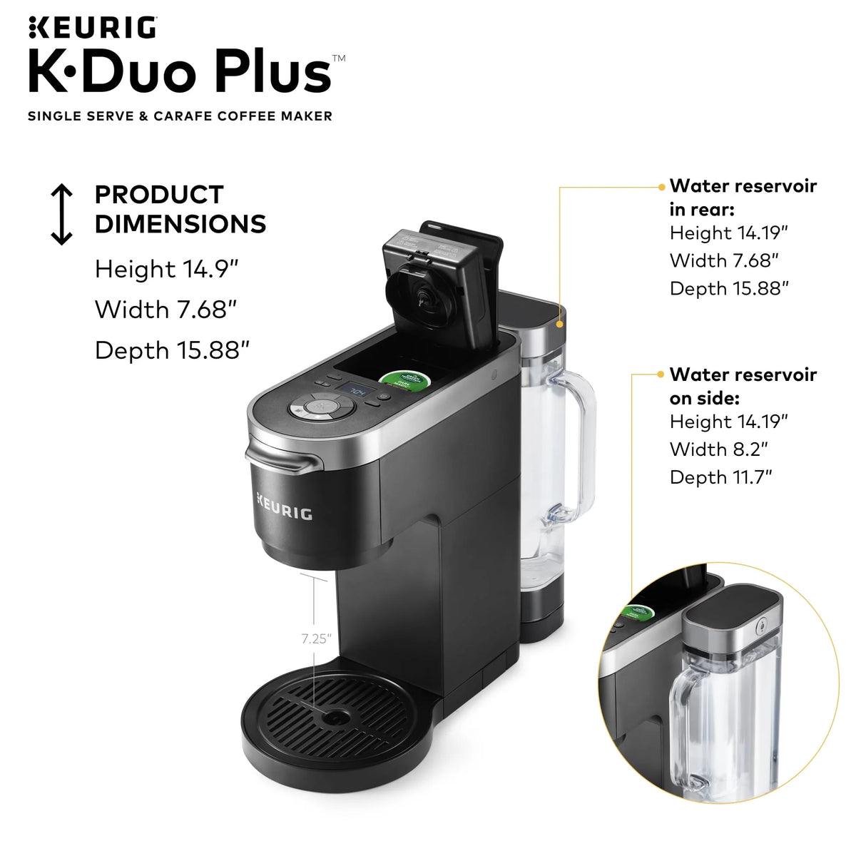 Single Serve & Carafe Coffee Maker Y85018