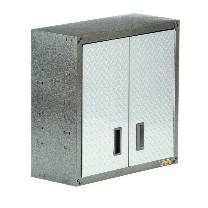 Silver Wall Mount Garage Storage Cabinet Tool Box Z810