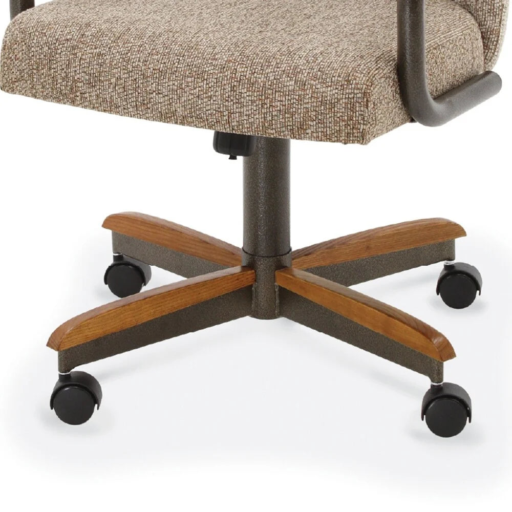 Chestnut Finish Dining Chairs Set of 2 E47712