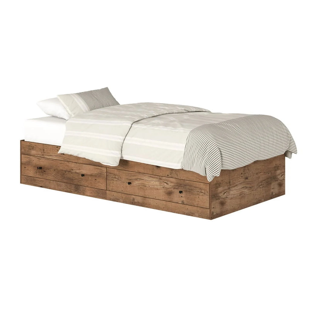 Vintage Oak Engineered Wood Bed I951