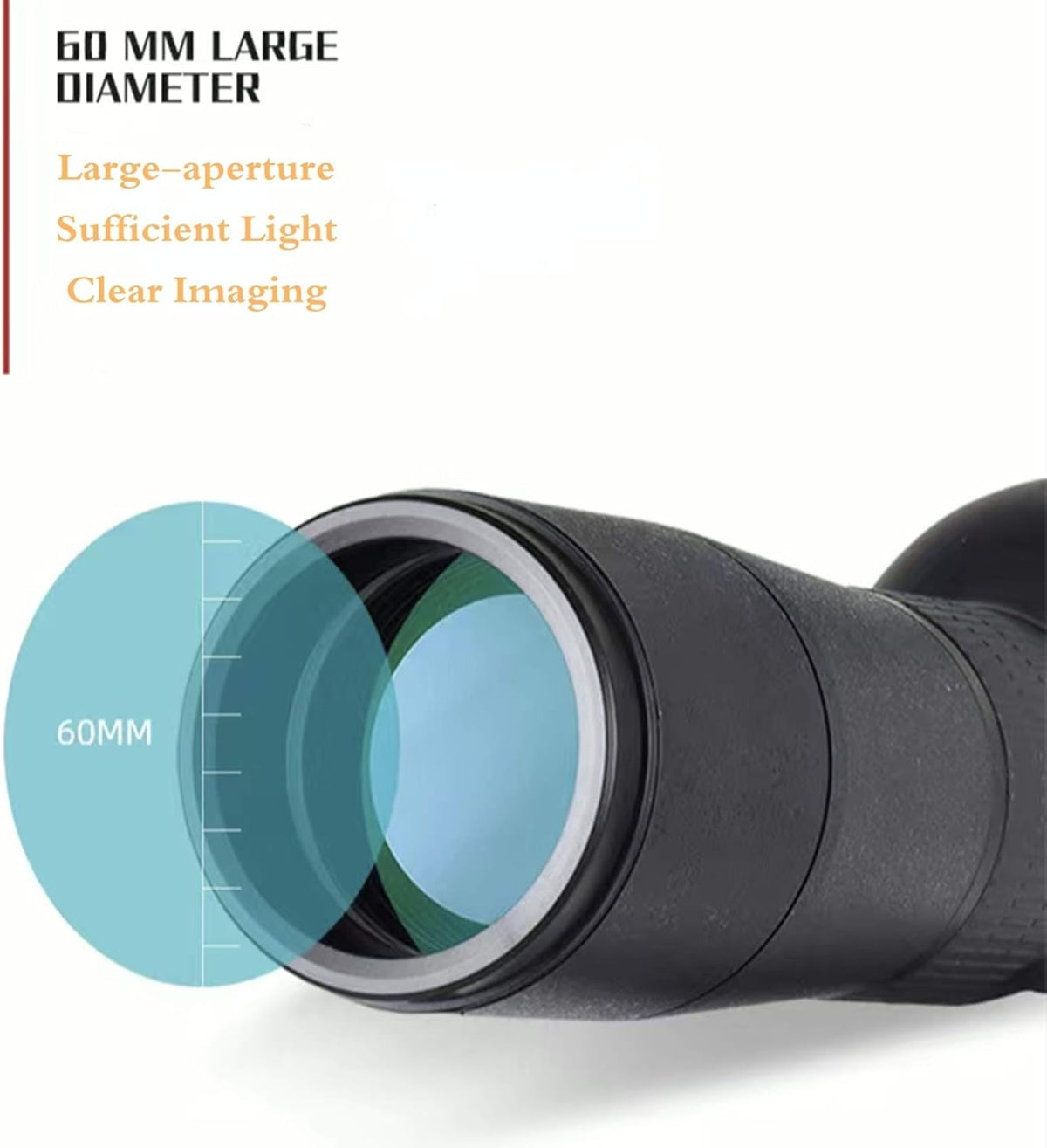 20-60x60 HD Spotting Scope with Tripod, BAK4 Prism, Waterproof Y187