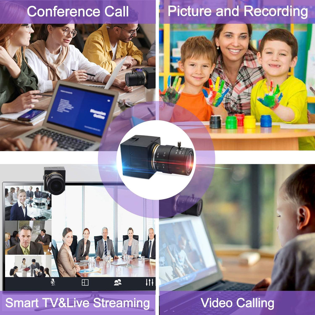 2.8-12mm Varifocal Lens USB Camera 1080P Web Camera X40524