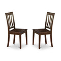 Set of 2 Antique Kitchen Chairs with Cappuccino Finish K521