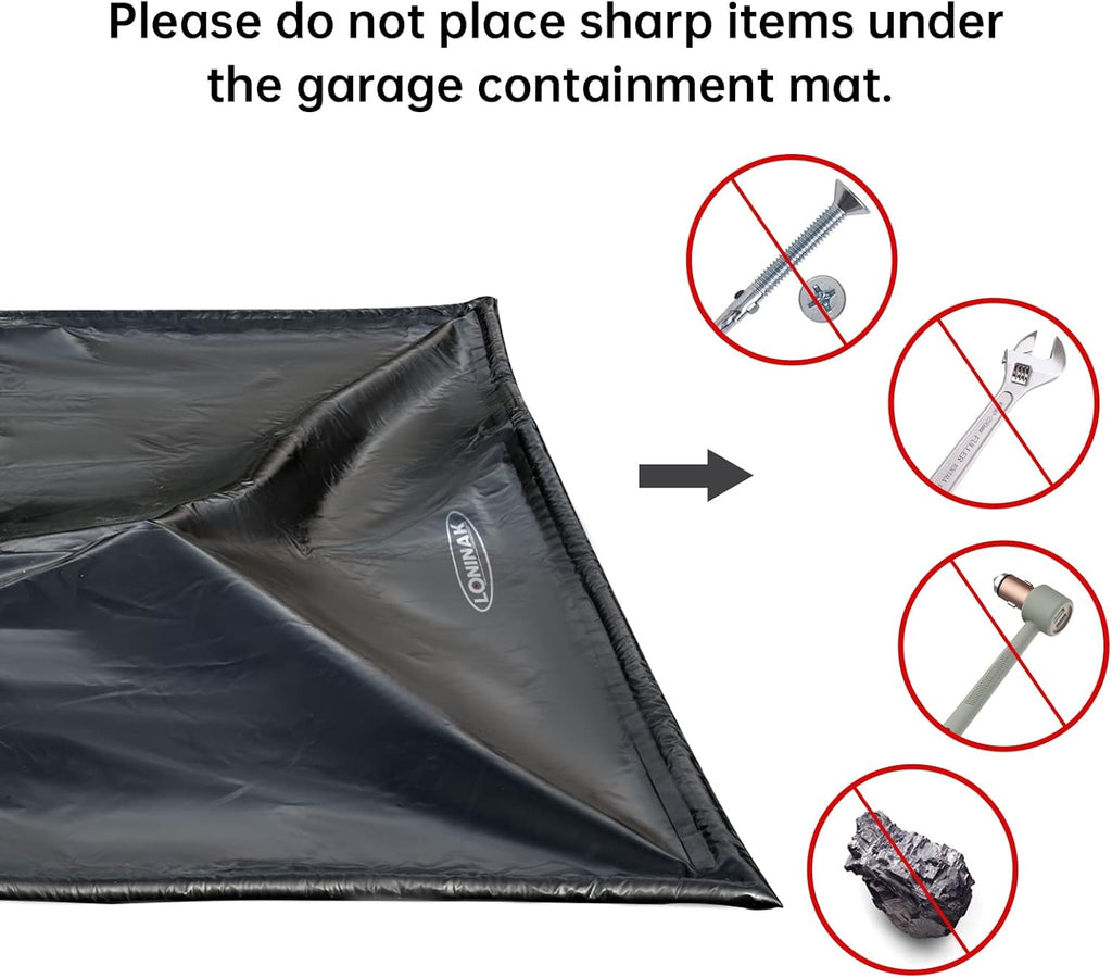 Garage Floor Mat 7'9x18' Containment Mat X1417