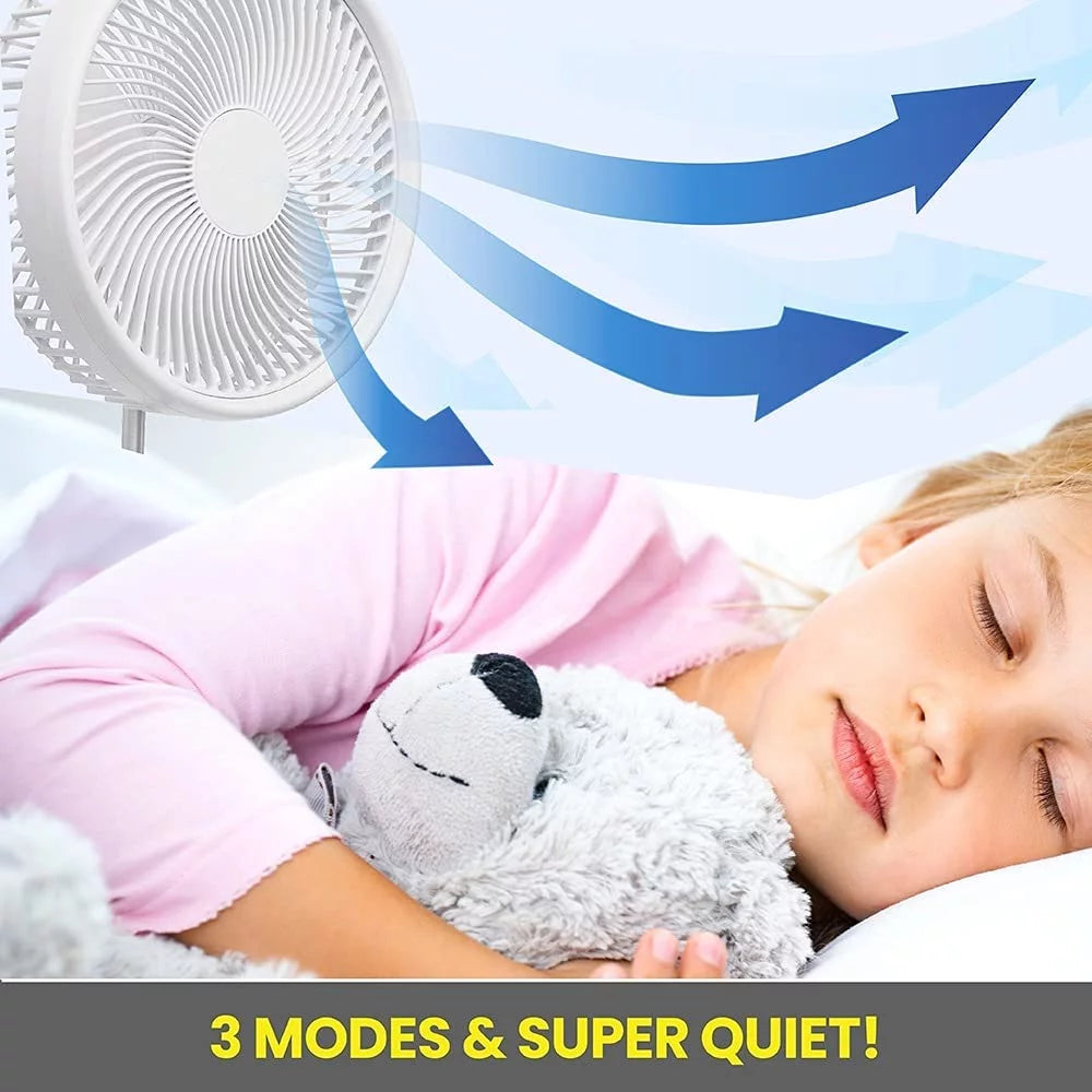 2in1 Foldable Portable Rechargeable Fan A858186