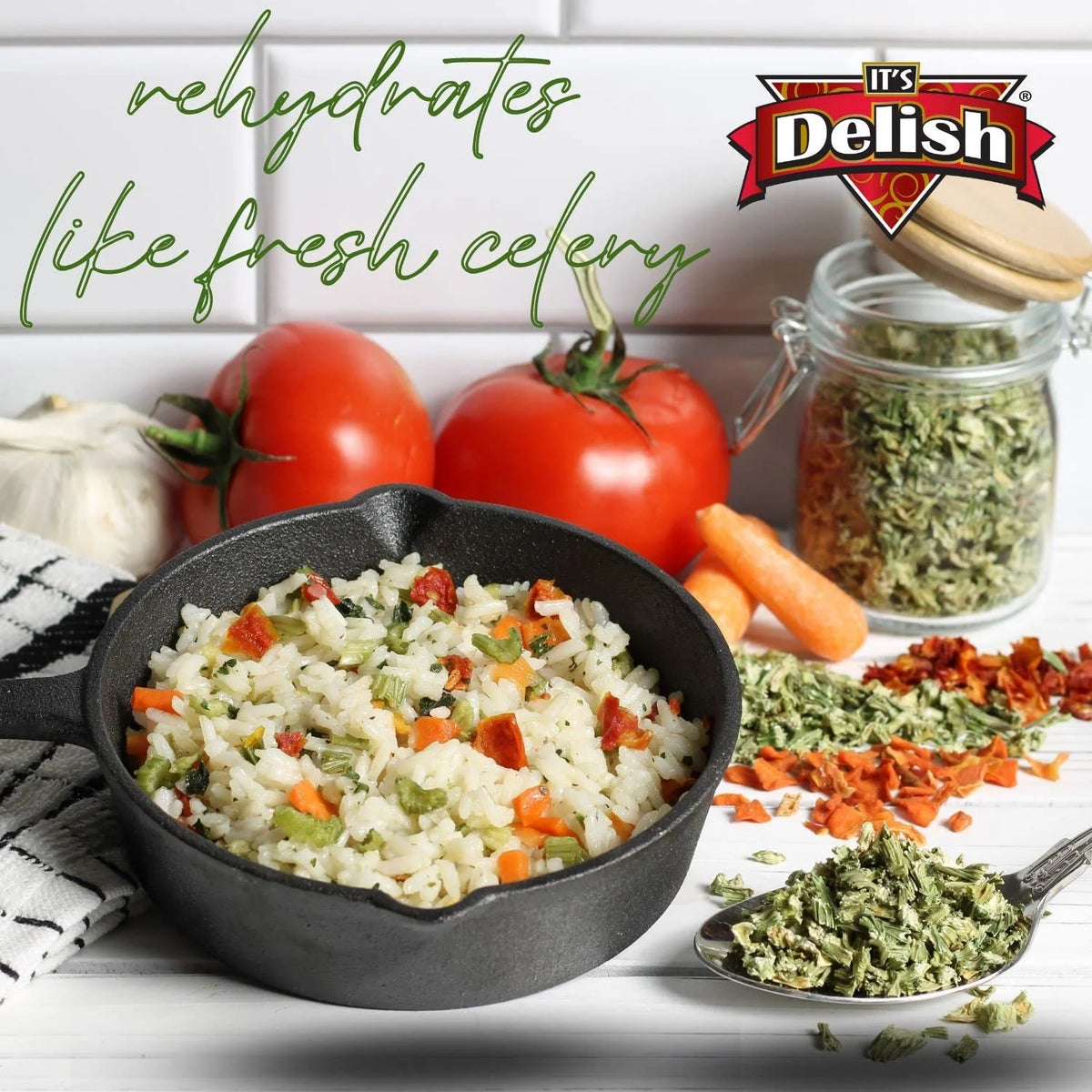 Dried Celery Flakes Large Jar K4423