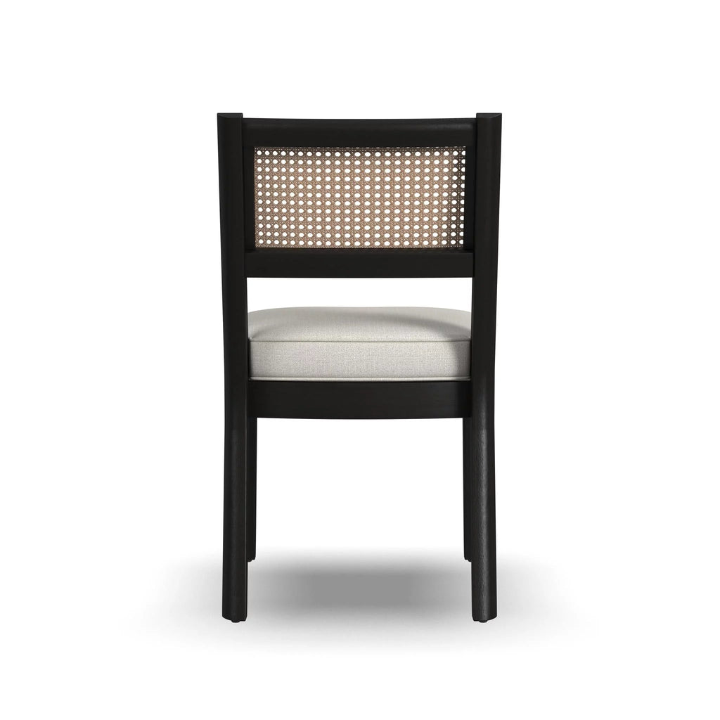 Black Mid-Century Wood Dining Chair E7611
