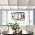 5-Light Candle Style Drum Chandelier Q413