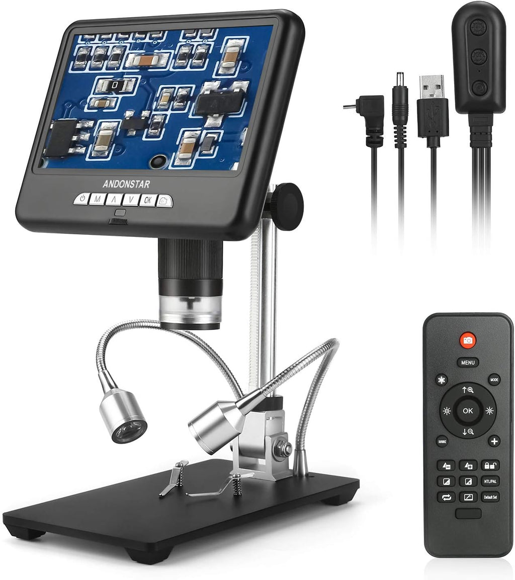Digital Microscope with 7 inch LCD Display USB Electronic Microscope Camera L505311